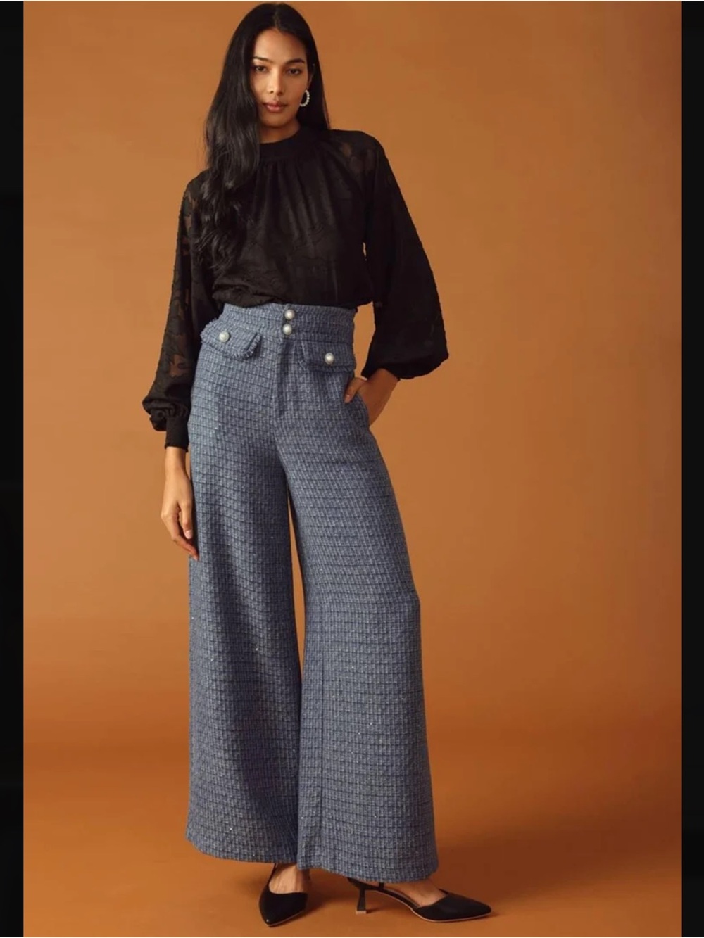 Flying Tomato Threads Of Destiny Tweed Pants Size Small NWTS